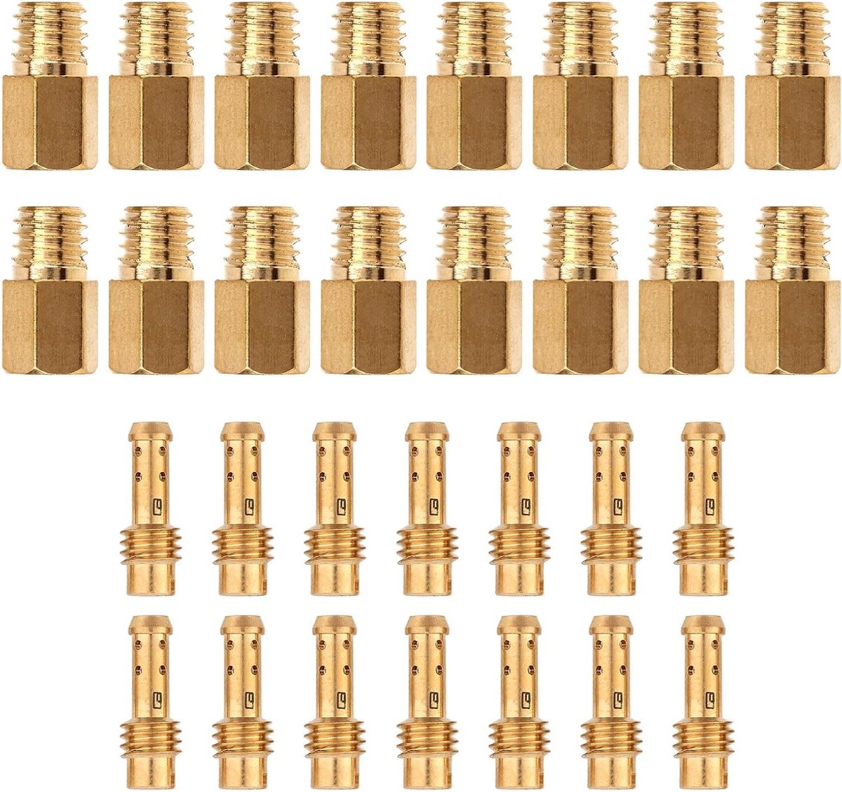 Complete Carburetor Sprayer Set met 30 Onderdelen voor Mikuni Carburetors - Hoofd- en Langzaam Jets, Perfect voor VM4/042 en VM22/210 Modellen