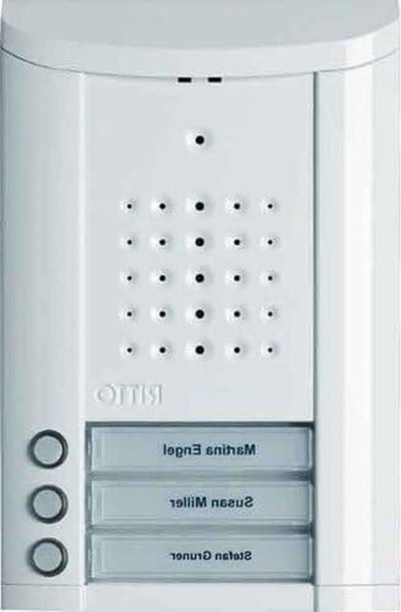 Audio Deurstation - Intercom Systeem - Veilige Toegang - Vandalismebestendig Metaal - 3 Gezinswoningen - Wit