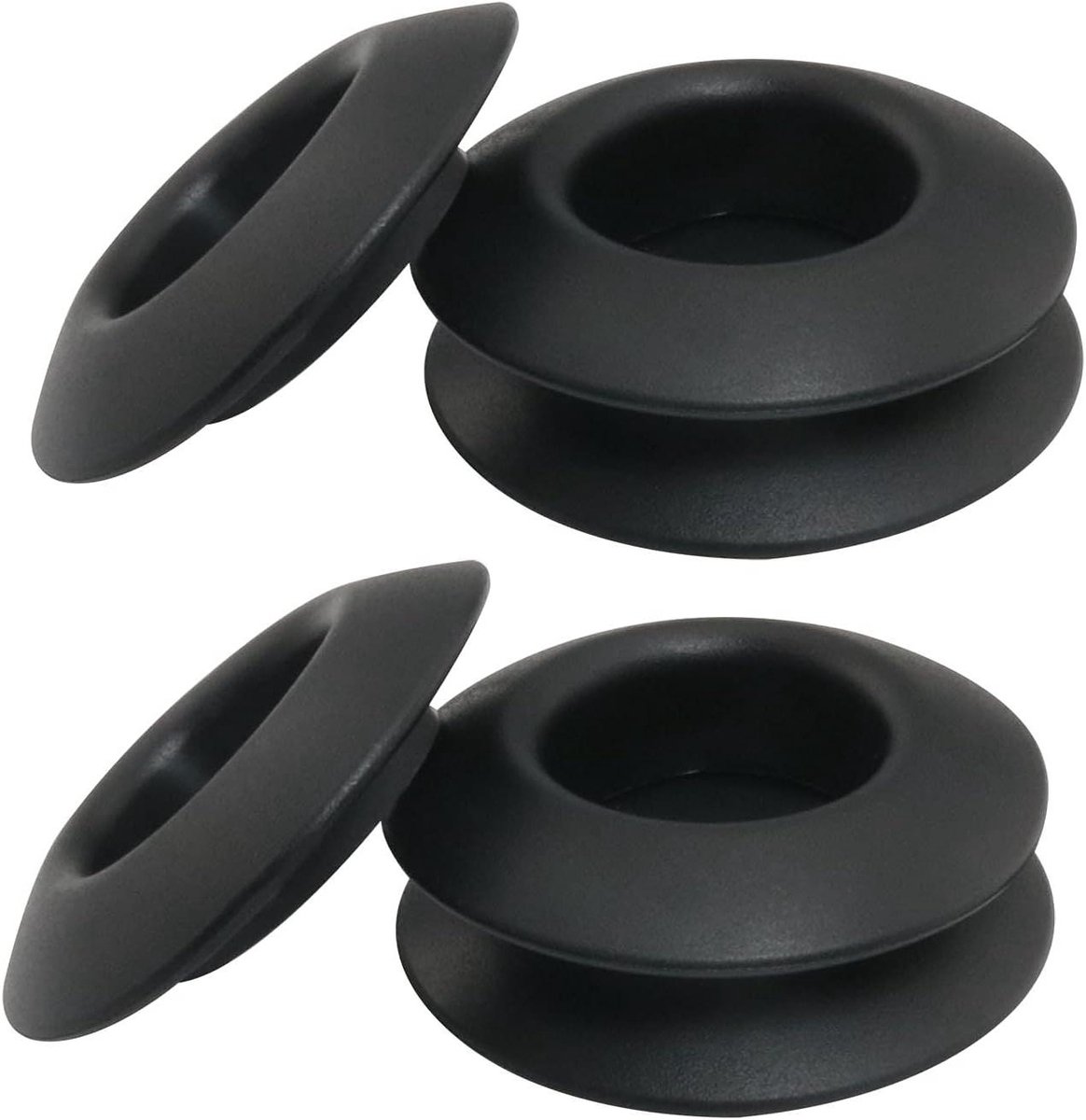 Kajak Paddle Druppelring - Peddel Accessoires - Water Opvang - Zacht Rubber - 6 Stuks - Zwart