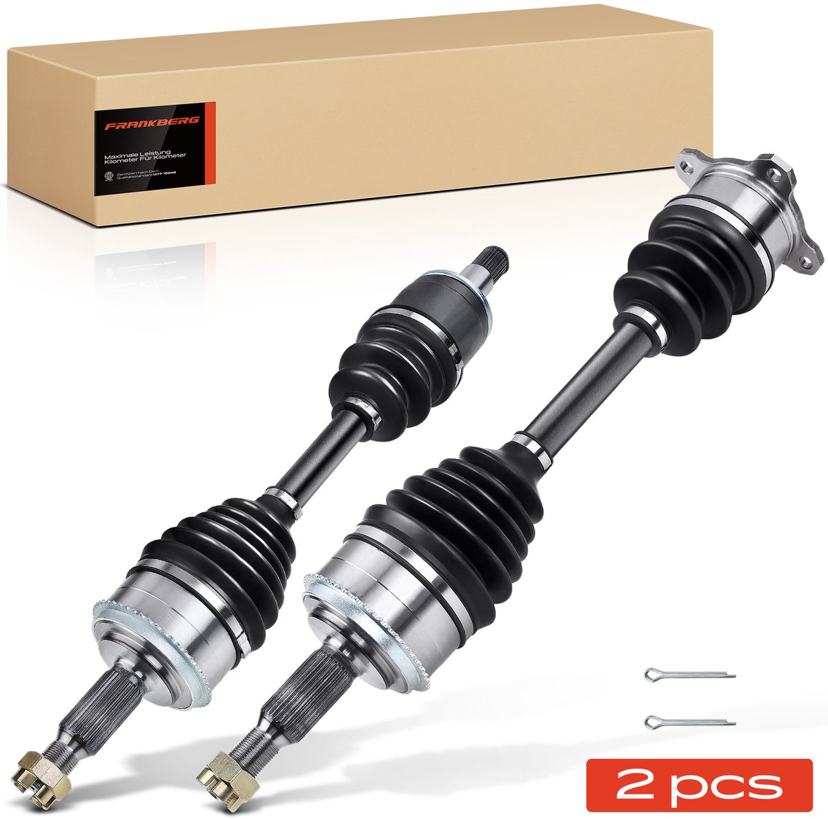 Frankberg 2x Aandrijfas Vooras voor Mitsubishi