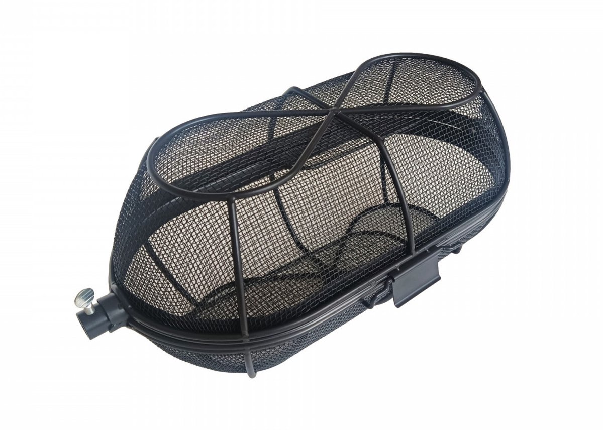 BBQNOVATION Grillmand voor Rotisserie – Draaikorf voor Spit – Universeel tot draaispit Ø12 mm – Gecoat RVS voor Perfecte en veilige Bereiding