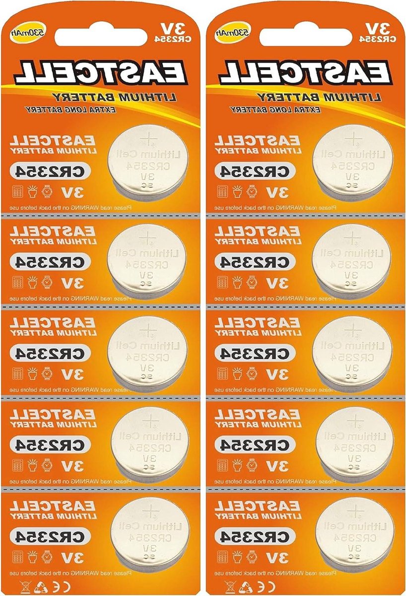 Knoopcel Batterijen - Lithium Cellen - Kleine Apparaten Voeden - 3 Volt Vermogen - 10 Stuks - Zilver