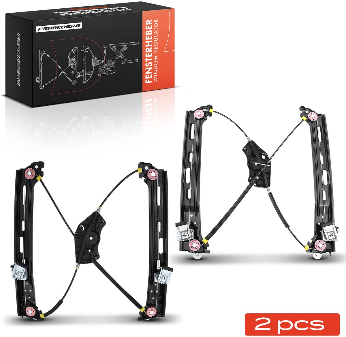 Frankberg 2x Raambediening Achter voor VW Sharan 7N1 7N2