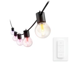 Philips Hue Festavia Lichtslinger 20 Globelampen - 14 meter - Wit en Gekleurd Licht - Incl. Hue Dimmer Switch - Hue White and Color Ambiance
