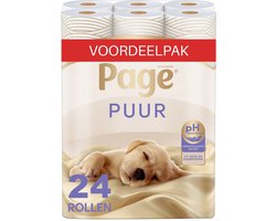 Page® toiletpapier - Puur wc papier - 24 rollen - Ultieme verzorging voor de huid -…