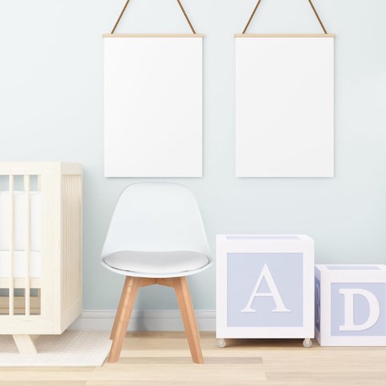 Quvo® Peuterstoel - Kinderstoel - Peuter Stoel - geschikt voor kinderen van 1-6 jaar - Wit - 32cm x 38cm x 55cm van Merkloos — afbeelding 2