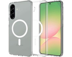 Coque Just in Case compatible avec Samsung Galaxy A57 - Compatible avec MagSafe - Coque arrière Military Grade - Transparent