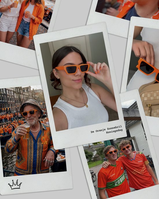De Oranje Zonnebril - Oranje Zonnebril - Unisex model van Feestbrillen.com — afbeelding 4