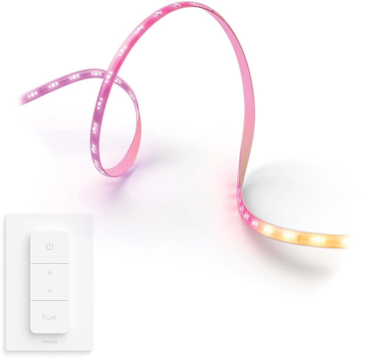 Philips Hue Flux LED strip 3 meter - Wit en Gekleurd Licht - Light Strip - Incl. Hue Dimmer Switch - Hue White and Color Ambiance — afbeelding 1