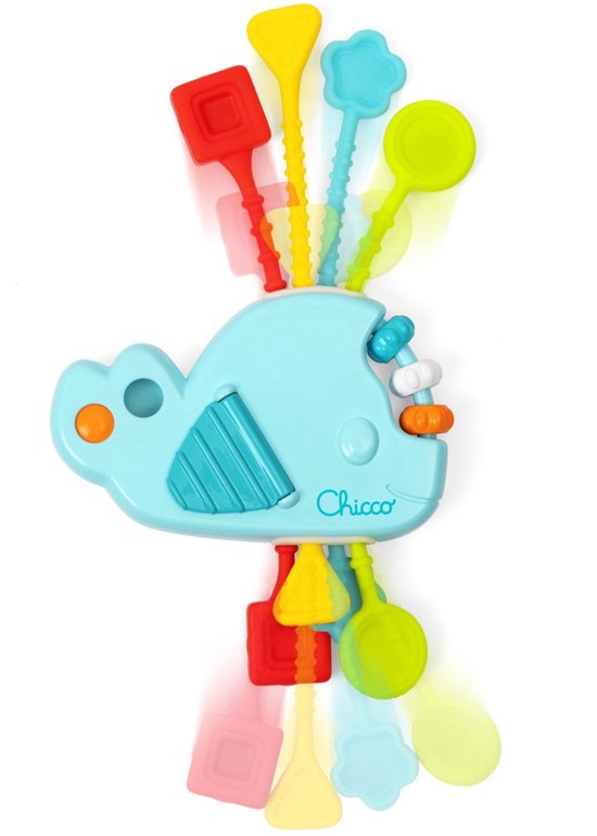 Chicco Multisensorische Trekkoord Walvis - Montessori Grijp & Bijtspeelgoed (1-3 Jaar) van Chicco — afbeelding 5