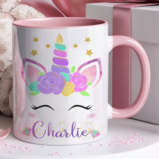 Unicorn mok - Verjaardagscadeau - Mok met naam - Cadeau meisje - Unicorn verjaardag - Unicorn - Eenhoorn - Gratis inpak service