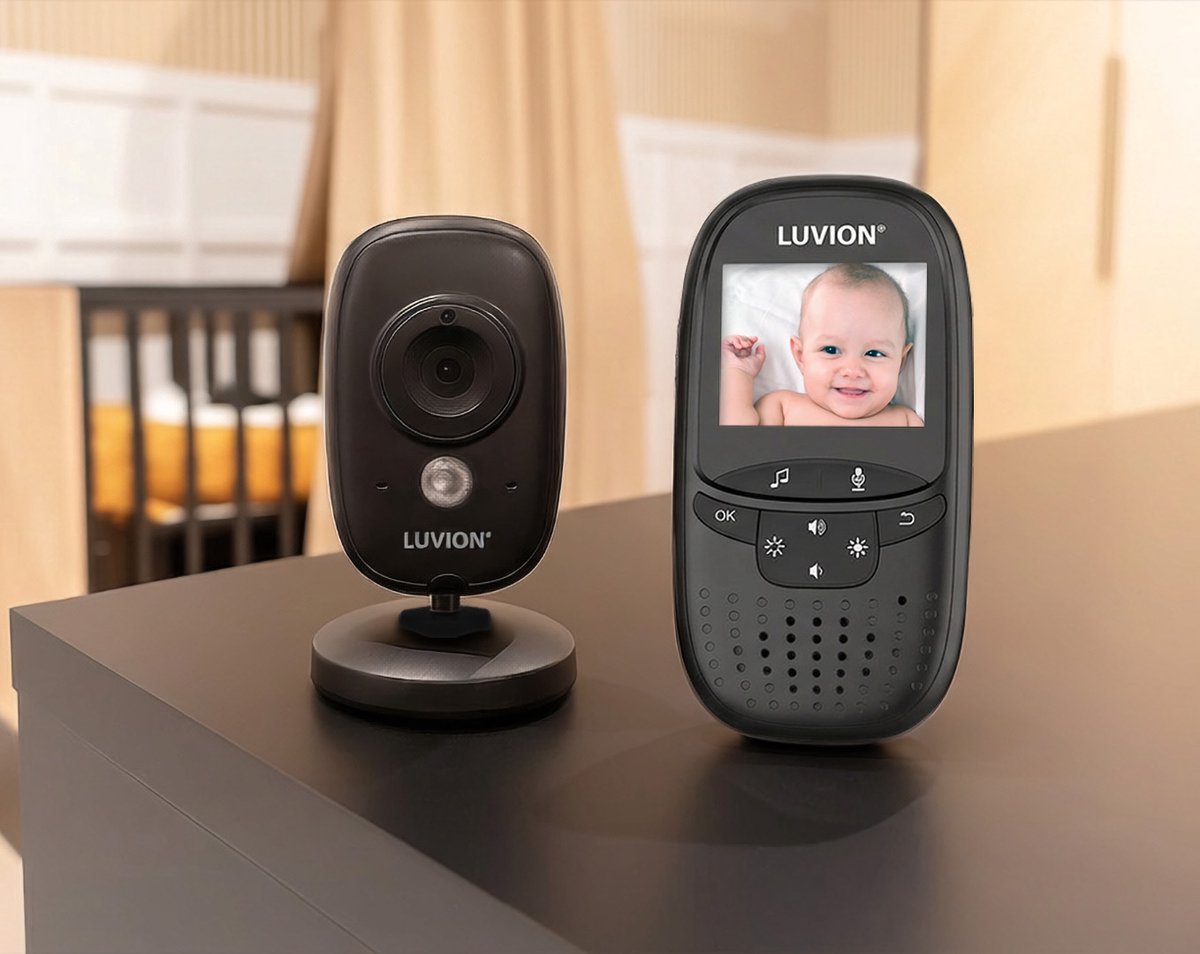 LUVION Easy Black Babyphone - Babyfoon met camera thumbnail 5