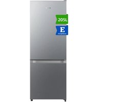 CHiQ JR205LSE Koel-vriescombinatie – 205L – Energieklasse E – Zilver – Vrijstaand – Compacte Koelkast met Vriesvak