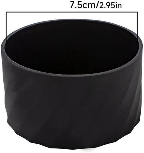 Bodembeschermer - 2-pack –Geschikt voor Stanley - Siliconen bekerhoes - Siliconen bodemhoes - Geschikt voor diverse bekers voor warme en koude dranken, drinkflessen, koffiemokken en hydratatieflessen - 7,5 x 4,3 cm — afbeelding 2