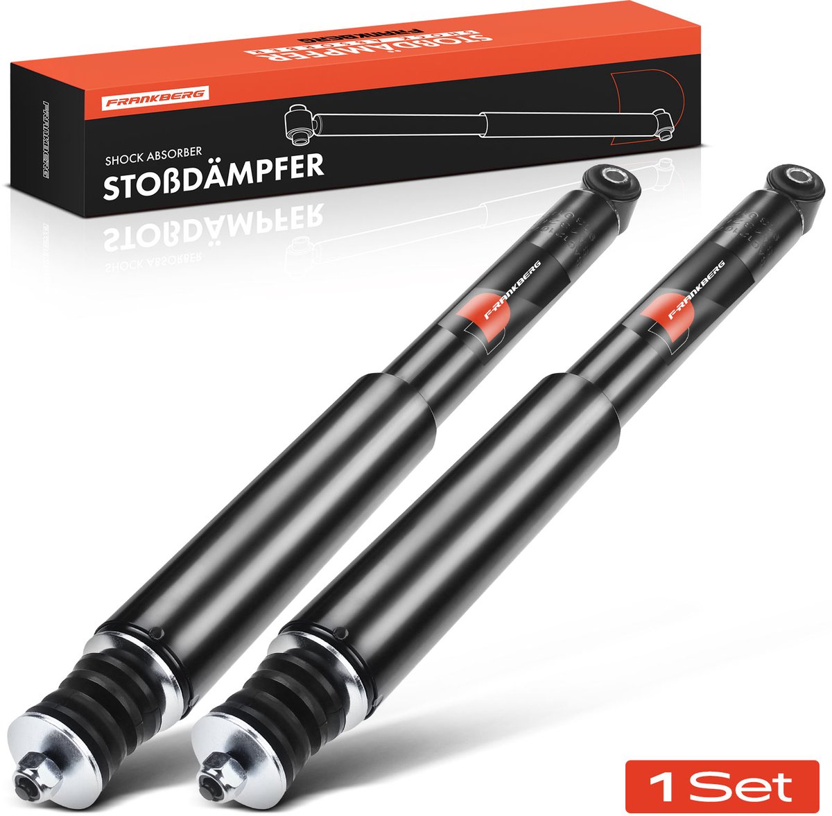 Frankberg 2x Demper Achteras voor Opel