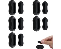 5Pcs Magnetic Remote Control Holder - Silicone TV Remote Control Self Adhesive Holder - Wall Mount voor TV - Thuis - Kantoor - School Benodigdheden Opslag (Zwart)