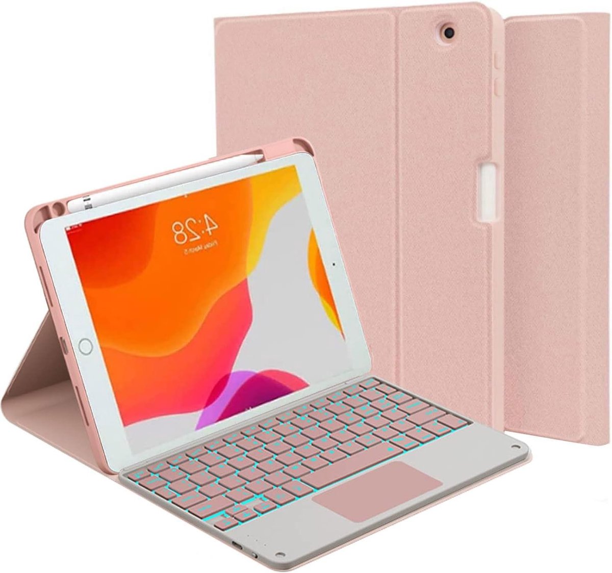 Toetsenbord Hoes - Tablet Cover - Productief Werken - Magnetisch Afneembaar - 7.9 Inch - Roze