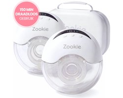 Zookie® Luna Pro – Elektrische Borstkolf – Handsfree Borstkolf – Dubbele Draadloze Borstkolf – BPA-Vrij – Incl. Reistas & Borstschildverkleiners – Wit