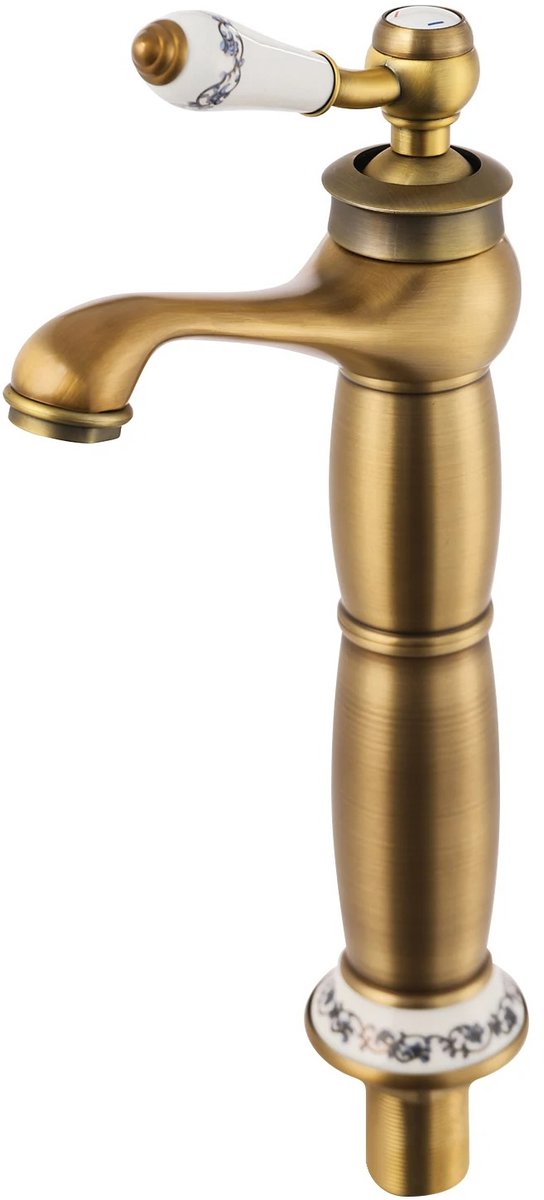 Innovastore Kraan - Badkamer kraan - Keuken kraan - Wasbak kraan - Retro kraan - Slagvaste kraan - Wastafel kraan - Goud - Messing
