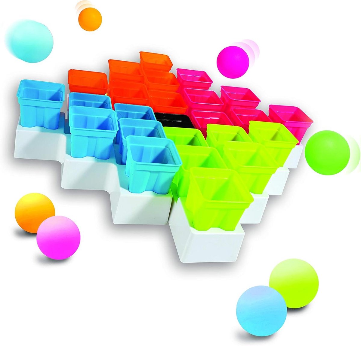 Pong Spel - Feestspel - Snel Spelen - Vier Spelers - 46 cm - Multicolor