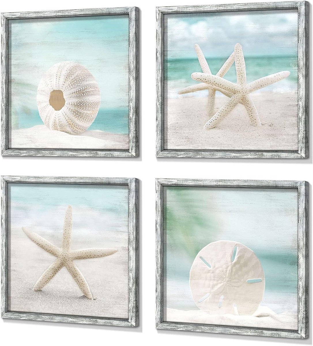 Strand kunst aan muur - Oceaan schilderij set - Kust sfeer creëren - Hoge resolutie prints