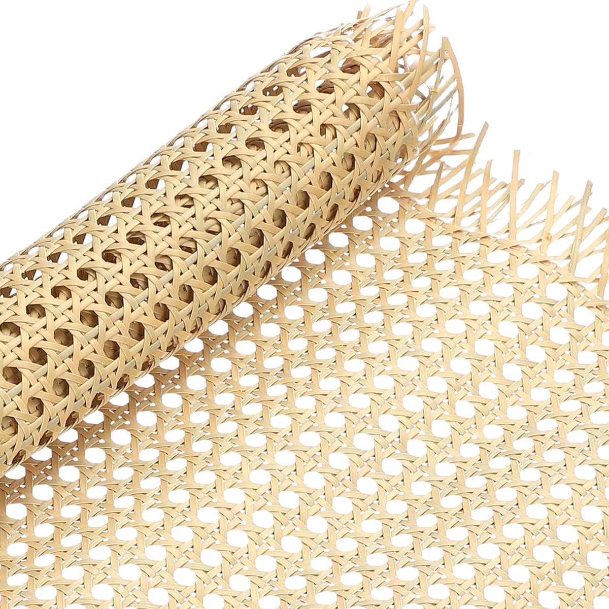 Plastic Rattan Webbing Roll 16" x 1ft - Woven Synthetic Poly Open Mesh Rattan Sheet - Faux Cane Weave voor DIY Caning Projecten - Meubels - Stoel - Deur