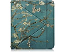 Elkuaie Beschermhoes compatibel met Kobo Libra H2O e-reader (7 inch)- Opvouwbaar Stand & Slimme- Wake/Sleep – 1 stuk – Groen