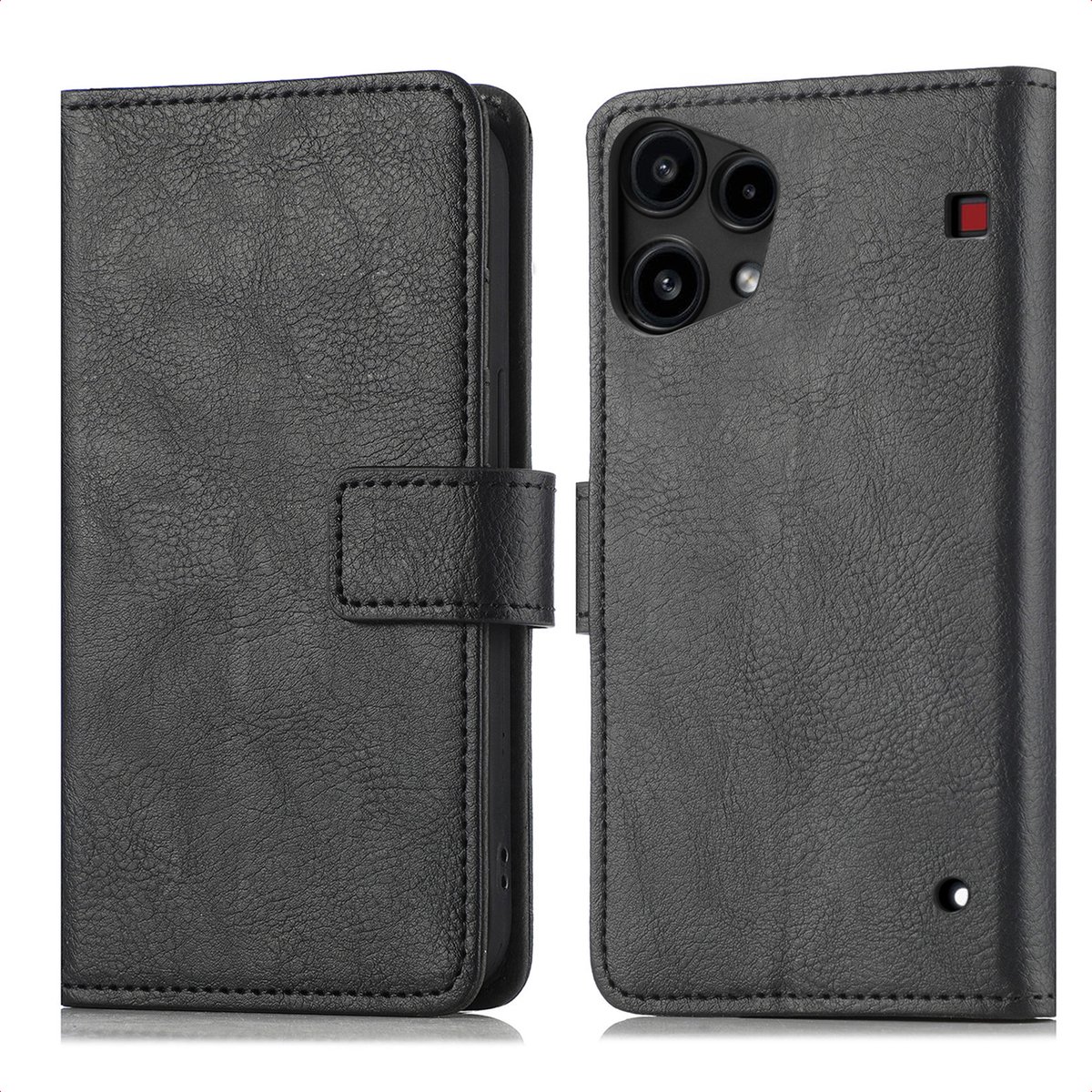 imoshion Hoesje - Geschikt voor Nothing Phone (3a) Lite - Luxe Bookcase - Zwart