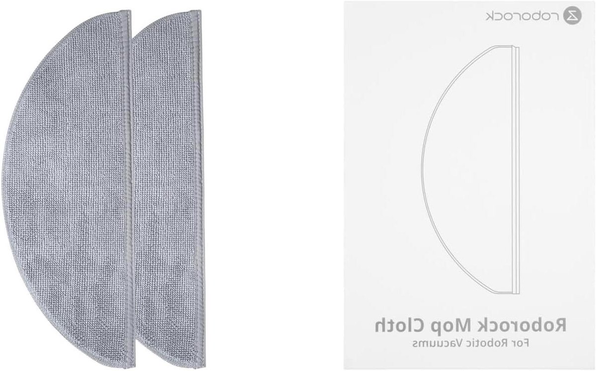 Reserve Mop - Robot Mop - Vloeren Reinigen - Originele Onderdelen - 2 Stuks - Grijs