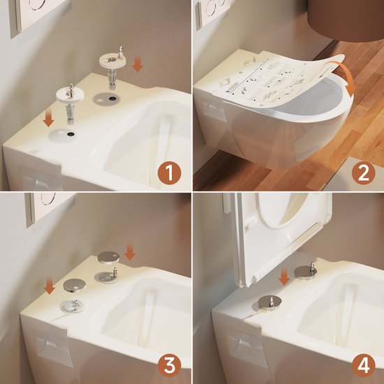Auralum max Porte-rouleau de papier toilette avec étagère - Porte-papier toilette - Chrome - Embouts - Avec plateau - Porte Papier toilette - Porte- Papier Toilettes