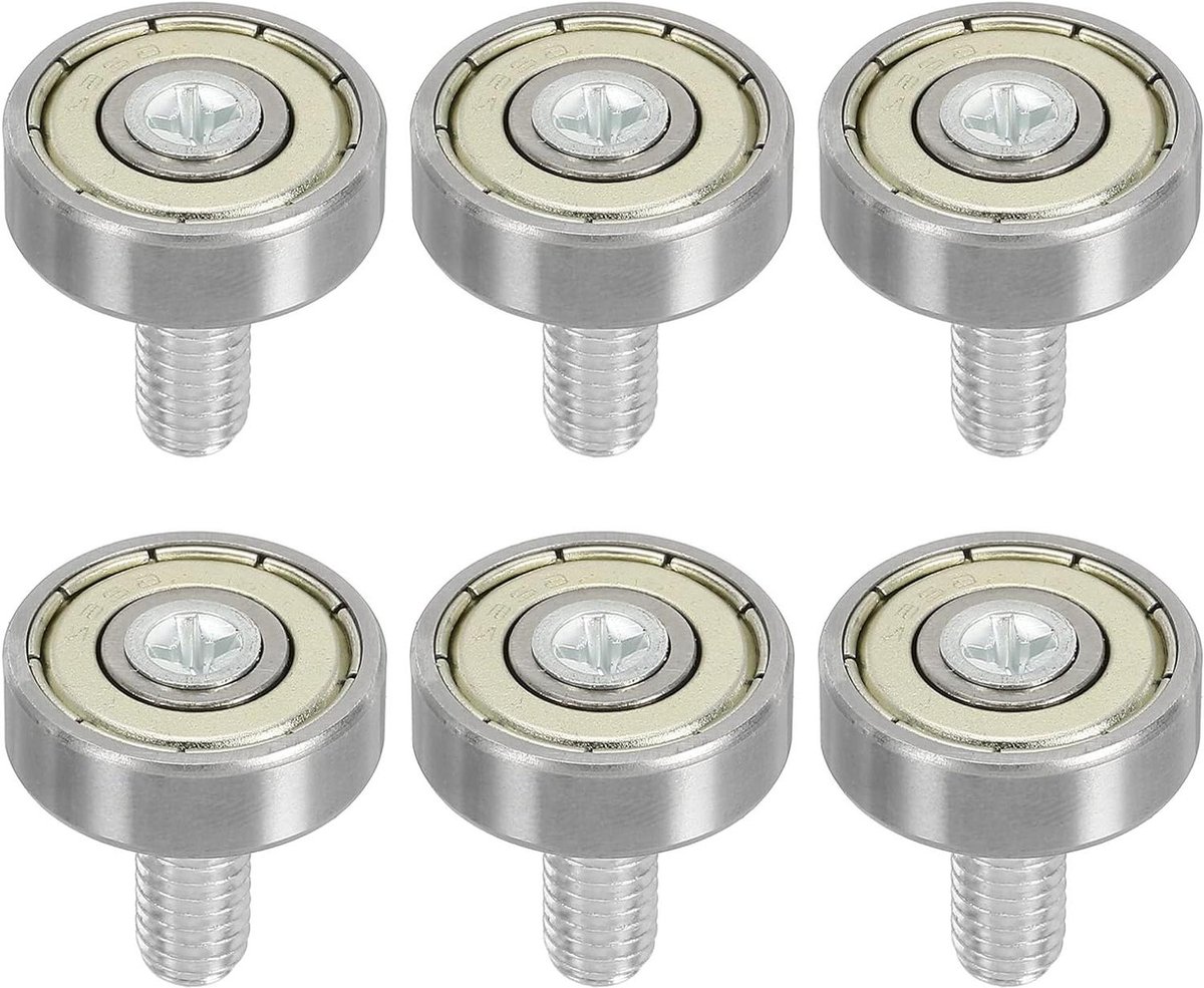 Laderollen Vervangende Wielen - Kleine Katrol Laden - Laden Repareren - Duurzaam Nylon Materiaal - 19 mm Wieldiameter - Wit