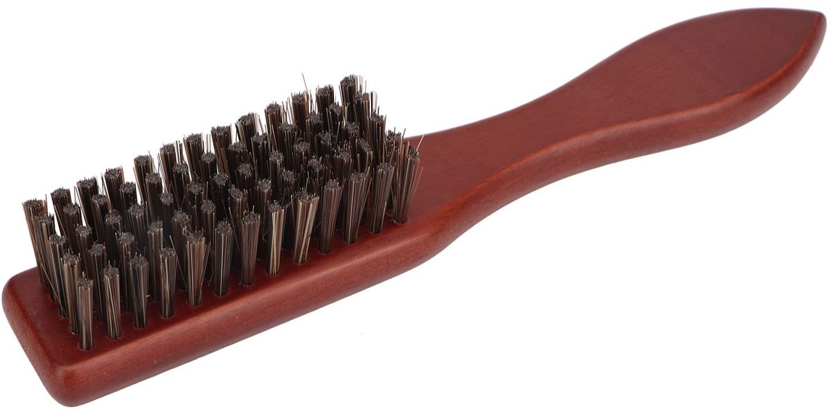 Dailygoods - Dailygoody - Beard Barber Fade Brush - Nylon Reinigingsborstel - Ergonomisch Ontwerp - Compact - Duurzaam - Voor de moderne man - 19,6 x 3,7 x 2,4 cm