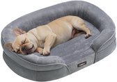 Panier pour chien - uJOY - Soutien orthopédique - Molleton et velours doux - Housse amovible - Convient aux chiens âgés