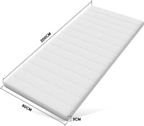 topper -Topdekmatras - Tencel - Topmatras 90*200*3 cm
