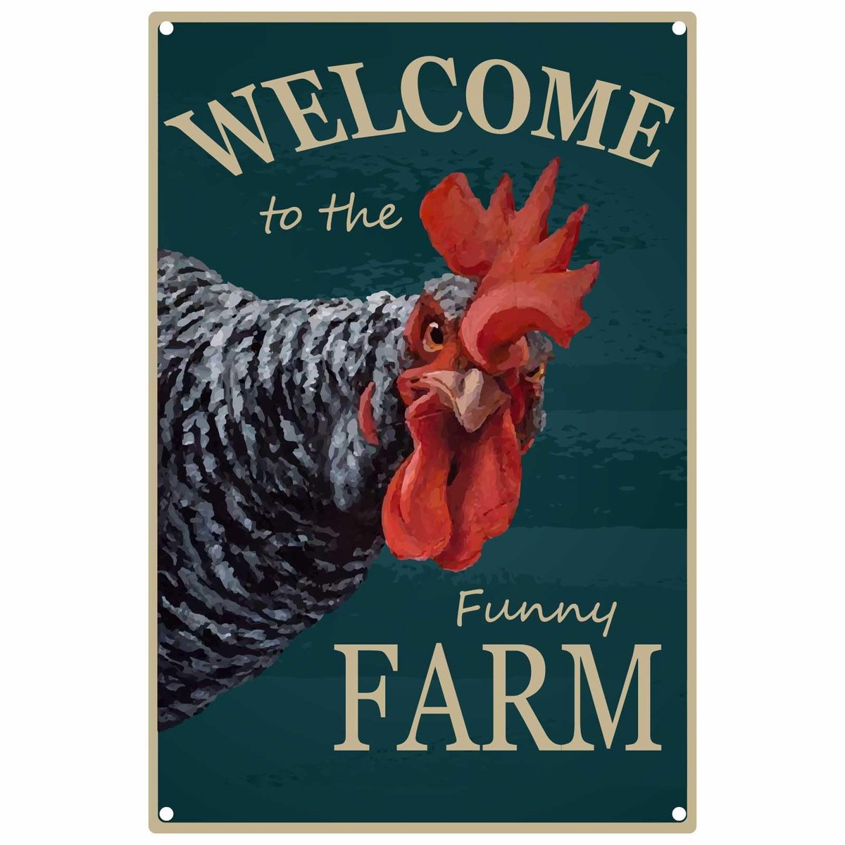 Dailygoody - Kippenhok bord - Boerderij decoratie - Retro metalen bord - 20 x 30 cm - Vintage muurkunst - Perfect voor tuin of binnen - Grappige boerd...
