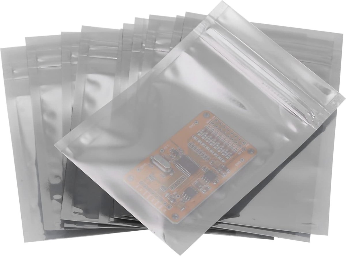 Dailygoods - Cosensi - Dailygoody - Anti-Static Storage Pack - Resealable Bag met Zipper - 8 x 12 cm - Bescherming voor Elektronische Componenten - Ideaal voor Opslag van Ci