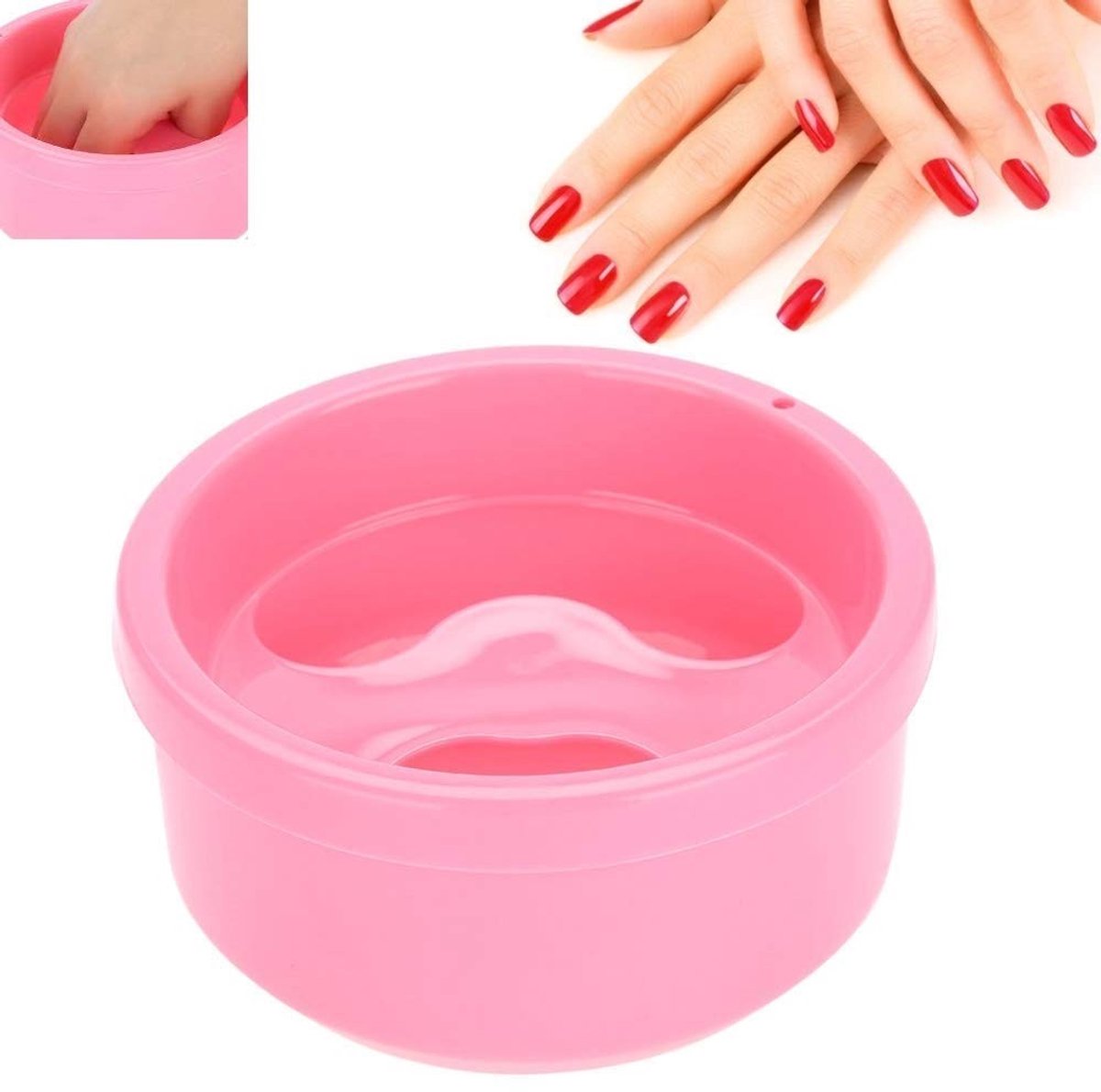 Dailygoods - Dailygoody - Manicurekommen - Dip kom manicure - Verwijder nagellak eenvoudig - 12,5 x 12,5 cm - Kunstnagels verwijderen - Handig voor thuiskappers -