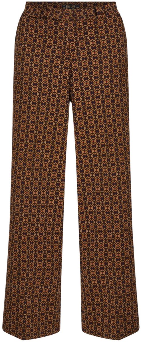 Dailygoods - Dailygoody - Damesbroek - Grafisch patroon - Stijlvol en comfortabel - Perfect voor casual en feestelijke gelegenheden - Aangenaam draagcomfort - Gesc...