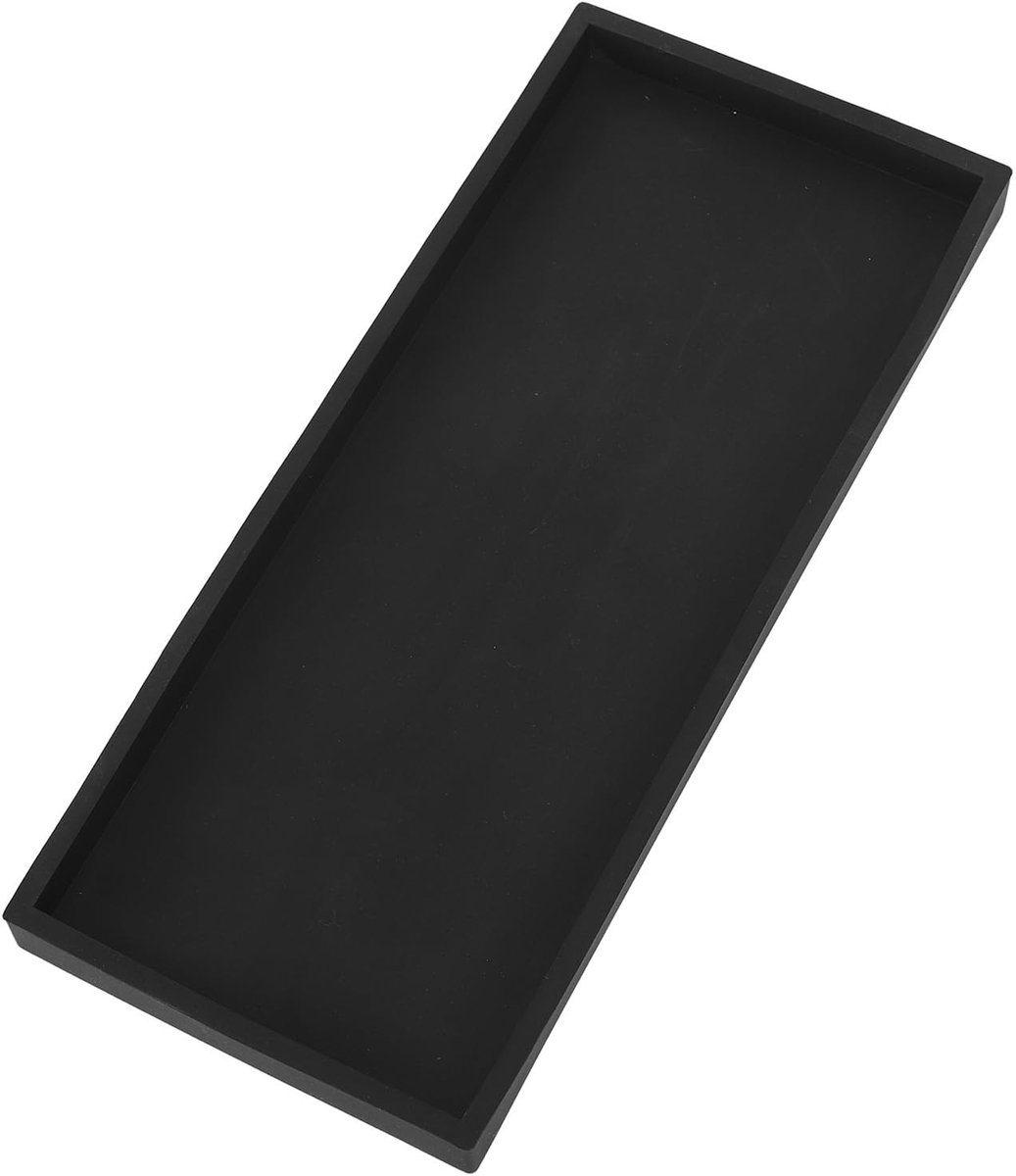 Dailygoods - Dailygoody - Badkamerblad - Siliconen Kaptafel - Antislip Gootsteenblad - Zwart - Cosmetica Organizer - Geschikt voor Badkamer
