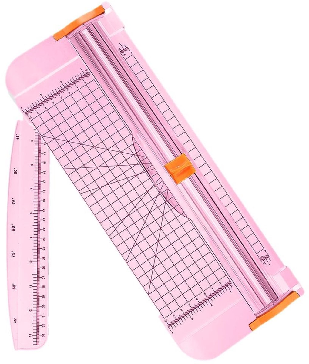 Dailygoods - Dailygoody - Papiersnijder - Draagbare snijmachine - Professioneel snijden - Roze - Snijmachine voor thuis - Geschikt voor A4 en meer