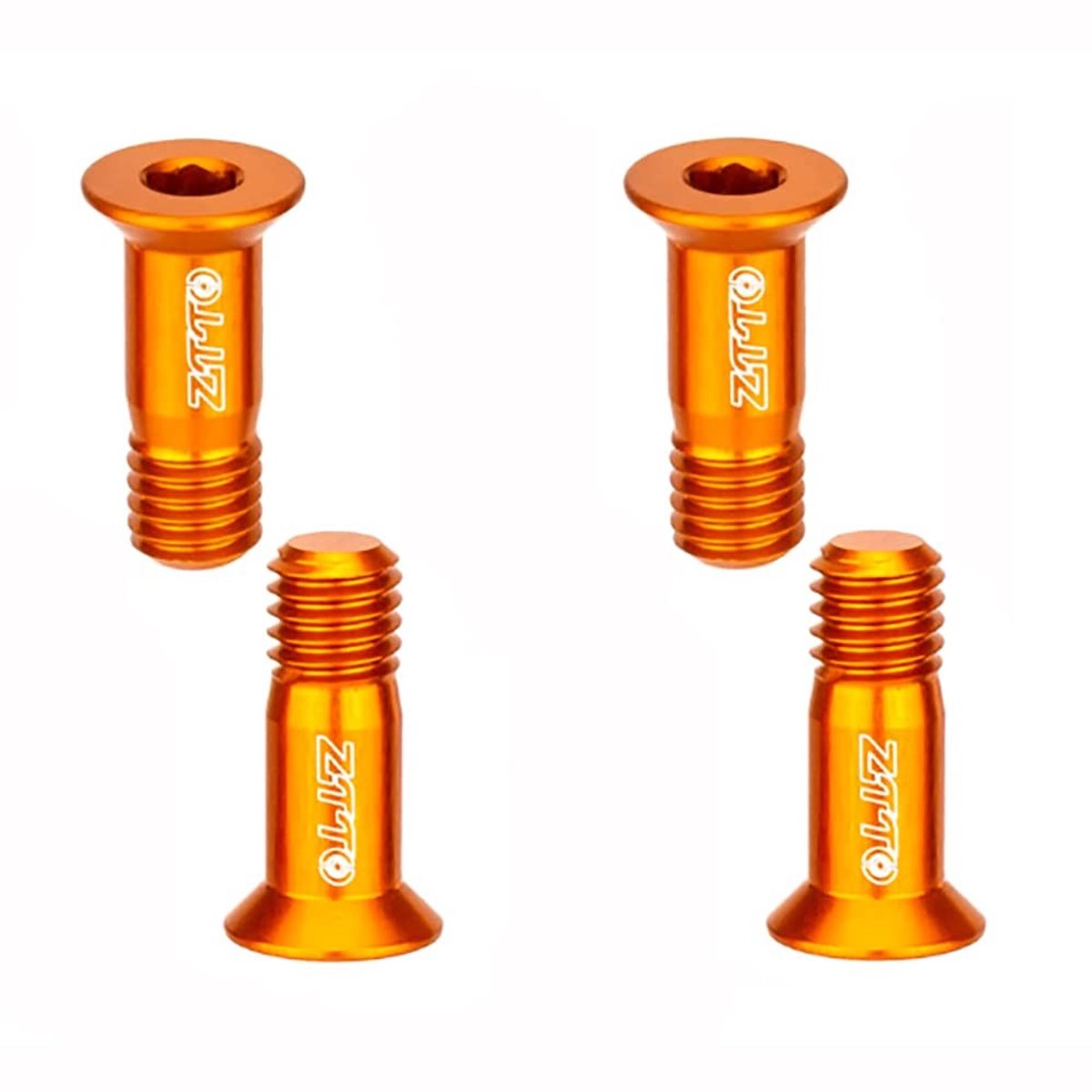 Dailygoods - Dailygoody - Aluminium fiets achterderailleur set - titanium jockeywielen - oranje - lichtgewicht en roestbestendig - voor MTB en racefietsen - h