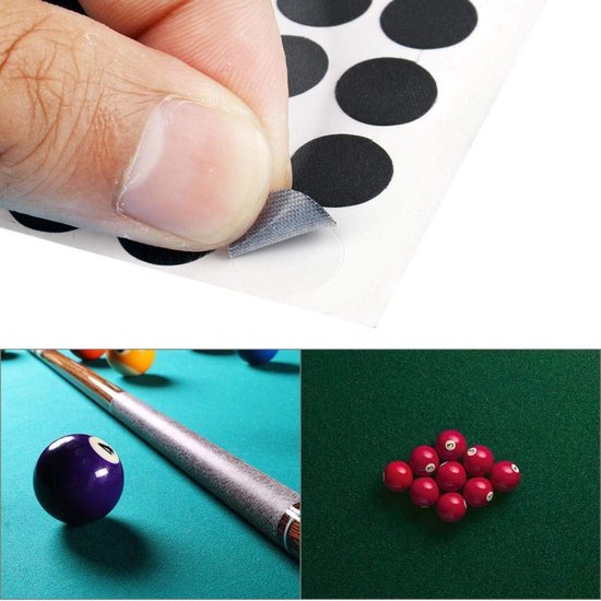 Dailygoods - Dailygoody - Pooltafel Marker Dots - 100 Stuks Billiard Punt Stickers voor Snooker en Biljart van Dailygoods — afbeelding 2