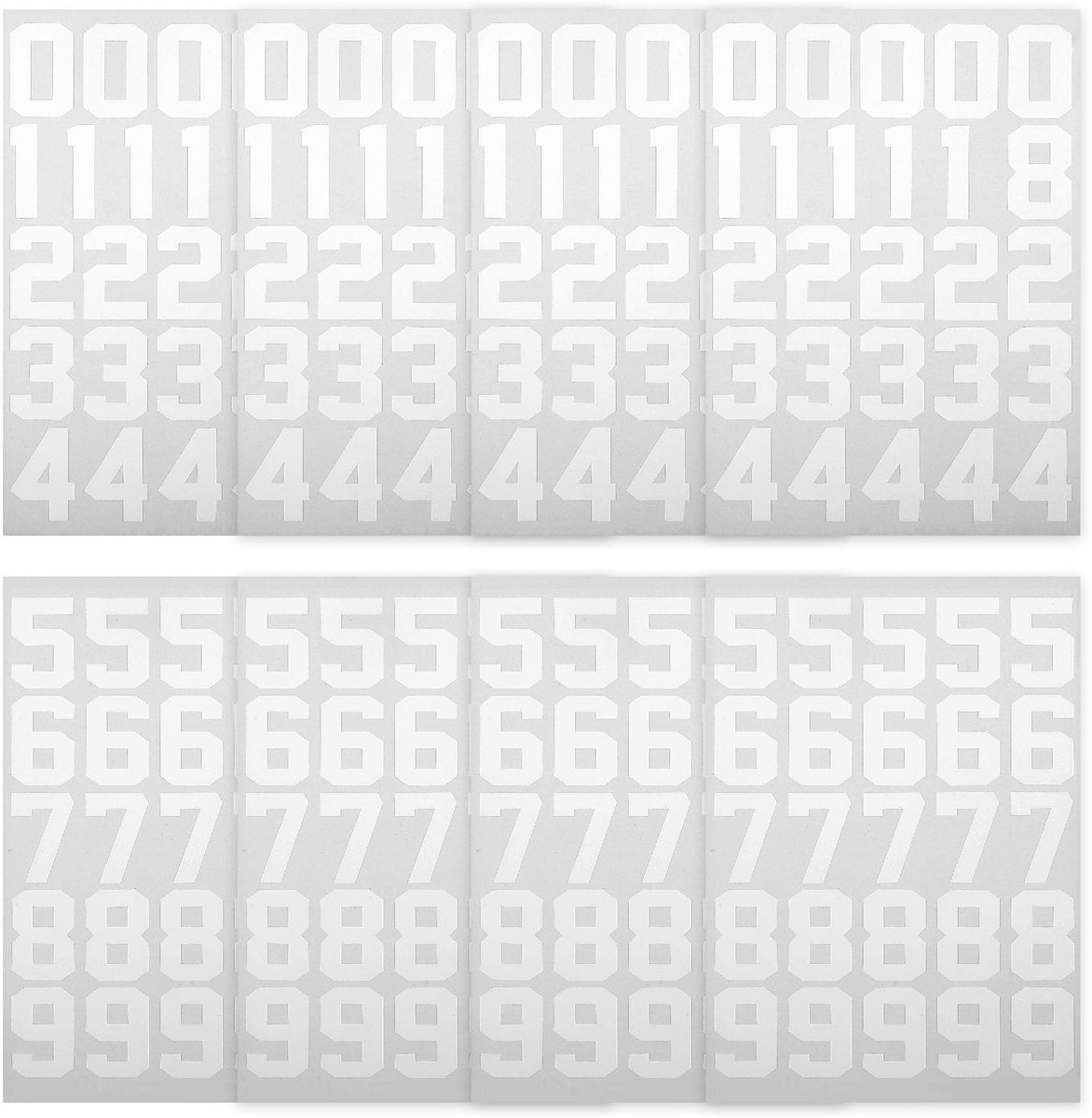 Dailygoods - Dailygoody - Weerbestendige Zelfklevende Cijfers - Perfect voor Buiten Gebruik - Duurzaam en Weerbestendig - 200 Stuks - Ideaal voor Decoratie - Gesch