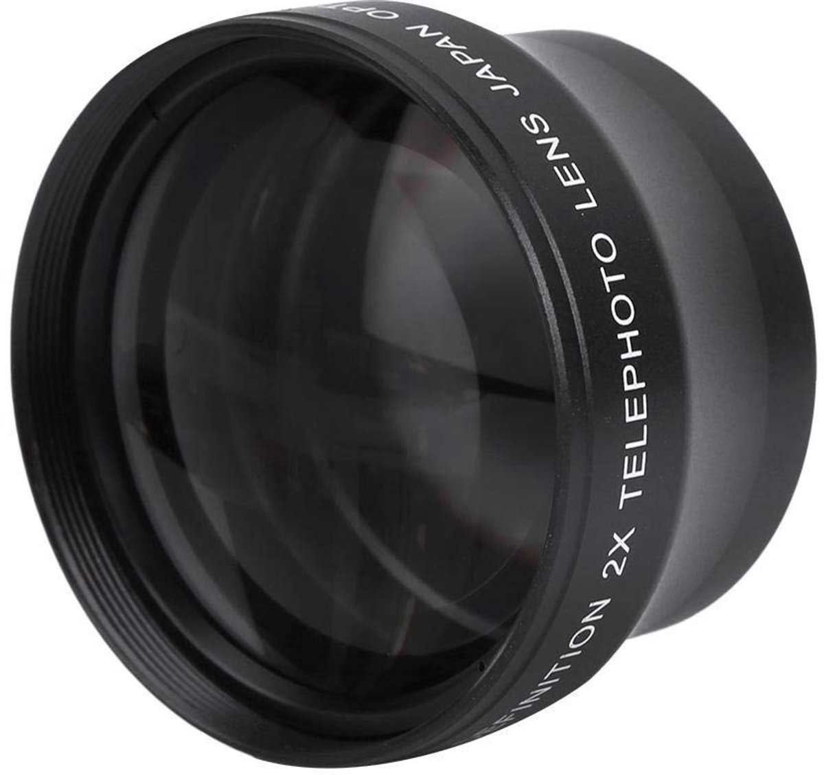 Dailygoody - Professionele HD-converter Telelens - 2X Vergroting - Aluminium + Optisch Glas - Zwart - Geschikt voor 37 mm camera's - Ideaal voor fotog