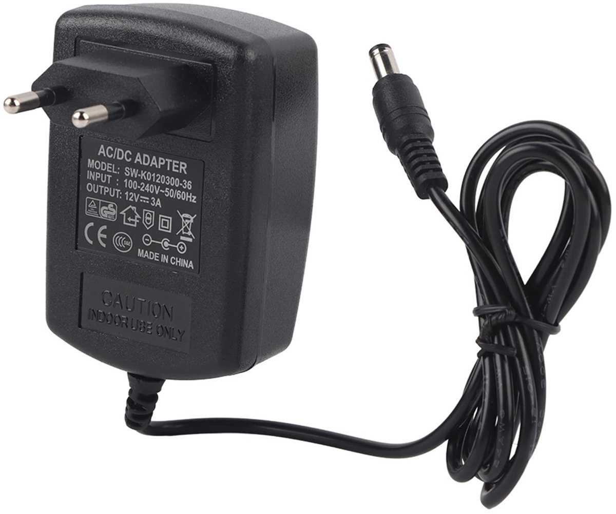 Dailygoody - Voeding Converter Adapter 100-240V naar 12V - Betrouwbare Voeding voor LED Strip - 1 Meter Kabellengte - Universele Adapter - Geschikt vo