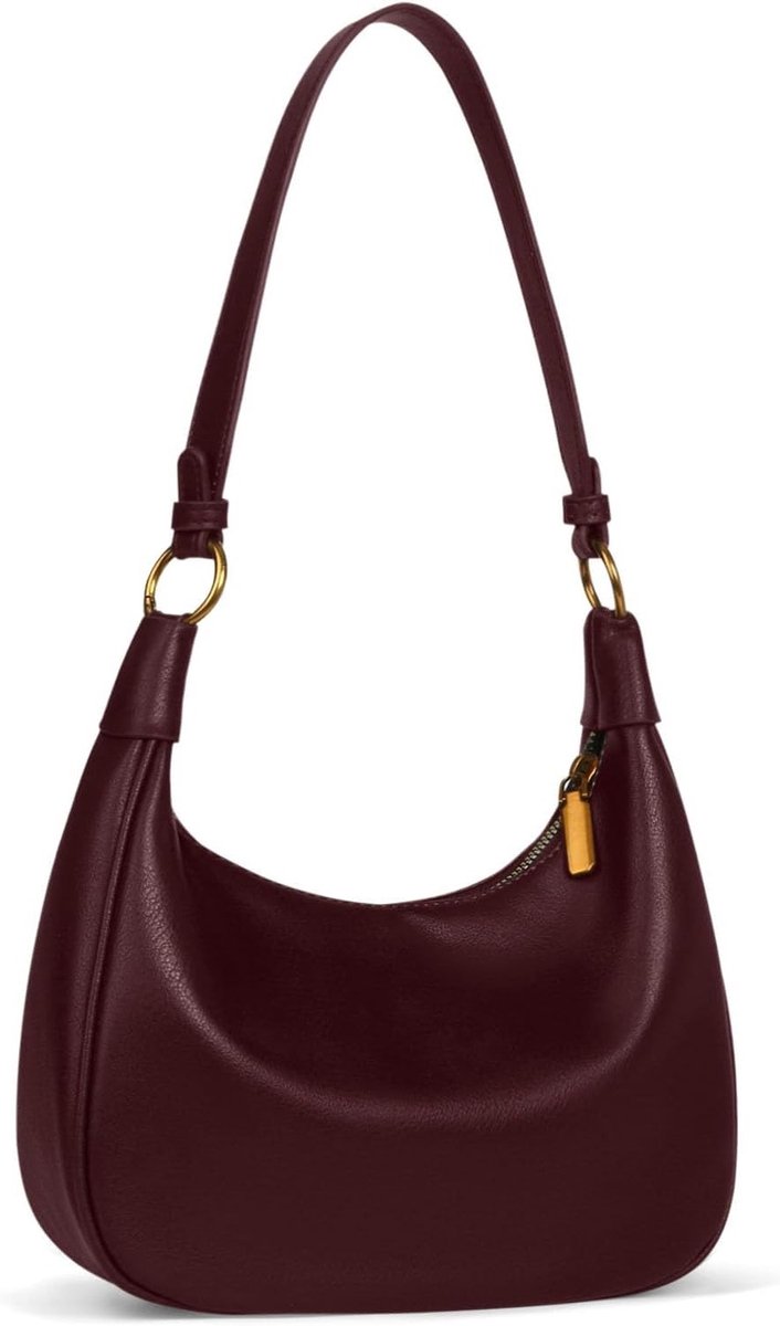 Elegante kleine schoudertas voor vrouwen van PU leer, vintage hobo tas ideaal voor reizen en dagelijks gebruik
