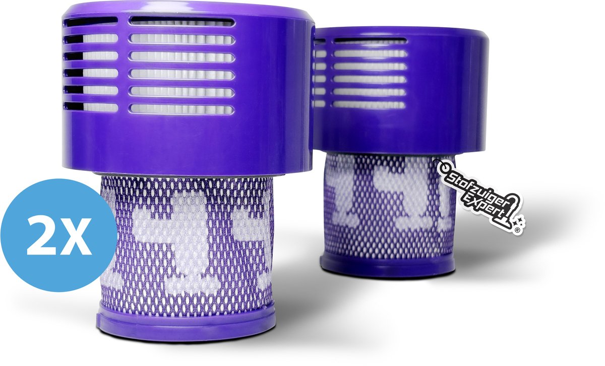 2x Wasbaar HEPA Filter geschikt voor Dyson V10 steelstofzuiger - Vervangende A-kwaliteit Hepafilter -