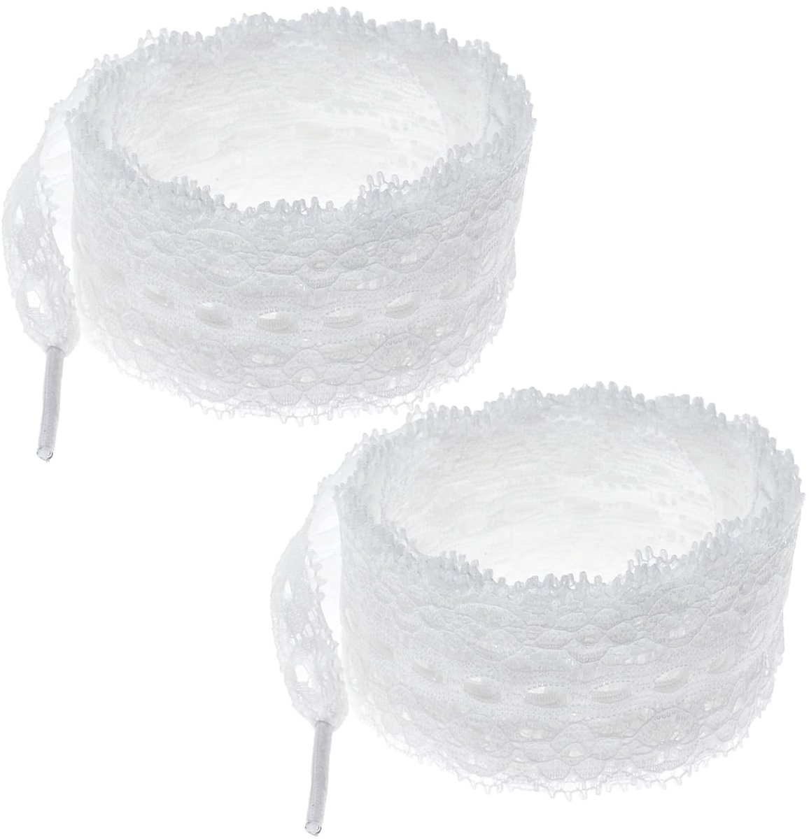 Dailygoods - Set van 2 Platte Kanten Veters voor Dames
