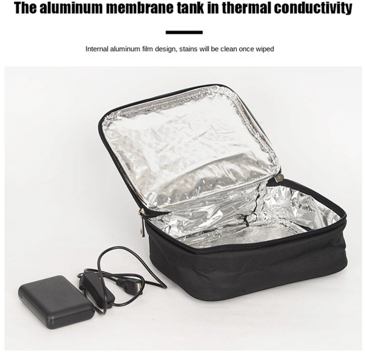 Draagbare verwarmde lunchbox voor snel opwarmen - Elektrische lunchbox voor picnics en werk, ideaal voor warme maaltijden onderweg — cadeau in Kookcadeaus - foto 6