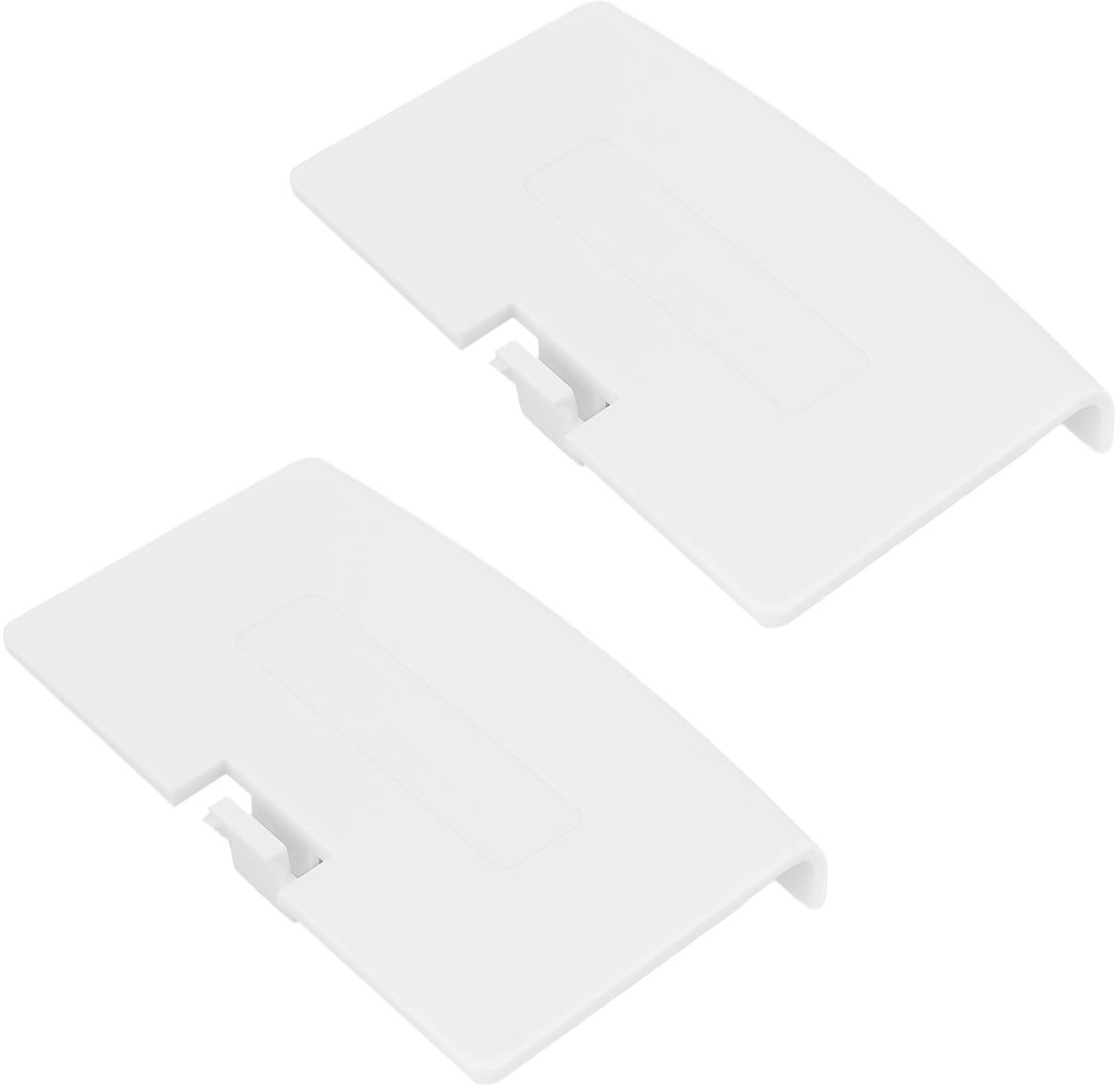 Dailygoods - 2 Stuks Vervangende Batterijhoezen voor Game Console Wit